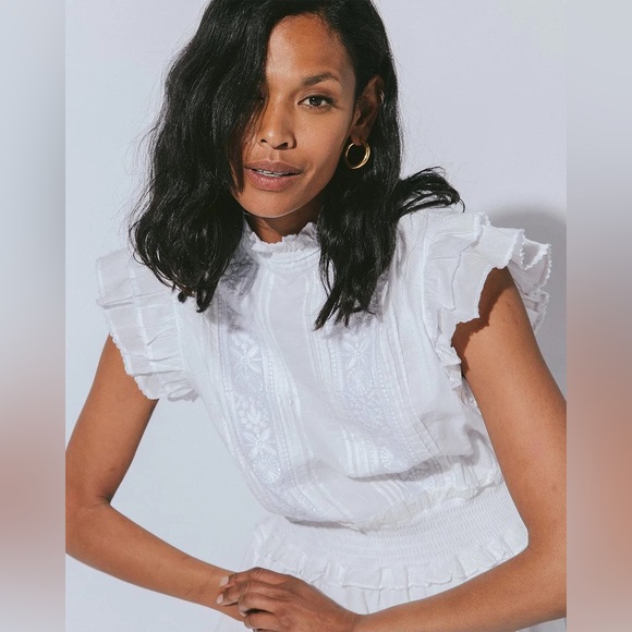 VERSAILLES MINI DRESS IN WHITE - Picture 2 of 6